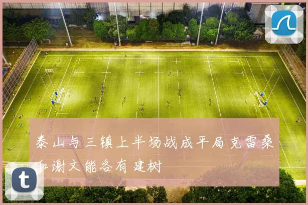 泰山与三镇上半场战成平局克雷桑和谢文能各有建树